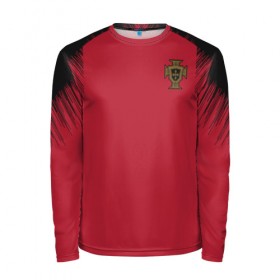 Мужской лонгслив 3D с принтом Portugal 2018 WC Anthem Jacket в Ухте, 100% полиэстер | длинные рукава, круглый вырез горловины, полуприлегающий силуэт | Тематика изображения на принте: confederation | cup | euro | portugal | world | европы | конфедераций | кубок | мира | португалия | чемпионат