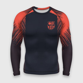 Мужской рашгард 3D с принтом Barcelona Training 18 19 в Ухте,  |  | barcelona | champions | league | lionel | messi | spain | барселона | испания | лига | лионель | месси | чемпионов