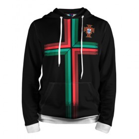 Мужская толстовка 3D с принтом Portugal 2018 WC alternative в Ухте, 100% полиэстер | двухслойный капюшон со шнурком для регулировки, мягкие манжеты на рукавах и по низу толстовки, спереди карман-кенгуру с мягким внутренним слоем. | Тематика изображения на принте: confederation | cup | euro | portugal | world | европы | конфедераций | кубок | мира | португалия | чемпионат