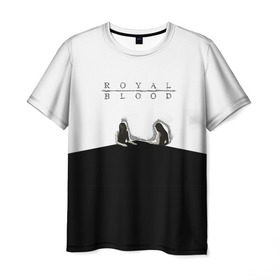 Мужская футболка 3D с принтом Royal Blood в Ухте, 100% полиэфир | прямой крой, круглый вырез горловины, длина до линии бедер | 