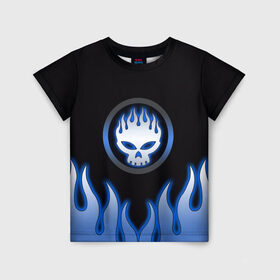 Детская футболка 3D с принтом The Offspring в Ухте, 100% гипоаллергенный полиэфир | прямой крой, круглый вырез горловины, длина до линии бедер, чуть спущенное плечо, ткань немного тянется | the offspring | офспринг | оффспринг | рок