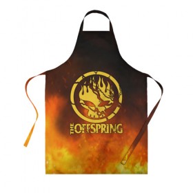 Фартук 3D с принтом The Offspring в Ухте, 100% полиэстер | общий размер — 65 х 85 см, ширина нагрудника — 26 см, горловина — 53 см, длина завязок — 54 см, общий обхват в поясе — 173 см. Принт на завязках и на горловине наносится с двух сторон, на основной части фартука — только с внешней стороны | the offspring | офспринг | оффспринг | рок