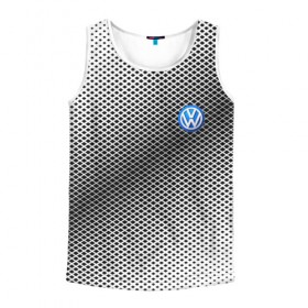 Мужская майка 3D с принтом VOLKSWAGEN SPORT в Ухте, 100% полиэстер | круглая горловина, приталенный силуэт, длина до линии бедра. Пройма и горловина окантованы тонкой бейкой | 