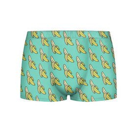 Мужские трусы 3D с принтом Бааны в Ухте, 50% хлопок, 50% полиэстер | классическая посадка, на поясе мягкая тканевая резинка | banana | food | vegan | vegetarian | банан | веган | вегетарианство | еда