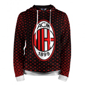 Мужская толстовка 3D с принтом MILAN SPORT в Ухте, 100% полиэстер | двухслойный капюшон со шнурком для регулировки, мягкие манжеты на рукавах и по низу толстовки, спереди карман-кенгуру с мягким внутренним слоем. | football | soccer | милан