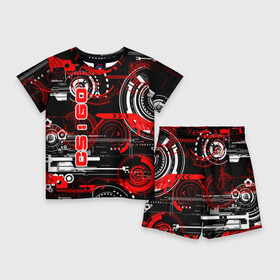 Детский костюм с шортами 3D с принтом CS:GO в Ухте,  |  | cs go | global offensive | контр страйк | шутер