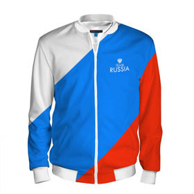 Мужской бомбер 3D с принтом Team Russia 2018 (Premium) в Ухте, 100% полиэстер | застегивается на молнию, по бокам два кармана без застежек, по низу бомбера и на воротнике - эластичная резинка | Тематика изображения на принте: 0x000000123 | russia | team | россия