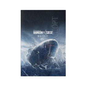 Обложка для паспорта матовая кожа с принтом Rainbow Six Siege в Ухте, натуральная матовая кожа | размер 19,3 х 13,7 см; прозрачные пластиковые крепления | battlefield | call of duty | clancy | cod | counter | csgo | game | rainbow | six | strike | tom | игра | клэнси | код | ксго | том | шутер