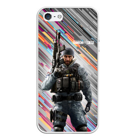 Чехол для iPhone 5/5S матовый с принтом Rainbow Six Siege в Ухте, Силикон | Область печати: задняя сторона чехла, без боковых панелей | battlefield | call of duty | clancy | cod | counter | csgo | game | rainbow | six | strike | tom | игра | клэнси | код | ксго | том | шутер