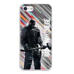 Чехол для iPhone 5/5S матовый с принтом Rainbow Six Siege в Ухте, Силикон | Область печати: задняя сторона чехла, без боковых панелей | battlefield | call of duty | clancy | cod | counter | csgo | game | rainbow | six | strike | tom | игра | клэнси | код | ксго | том | шутер