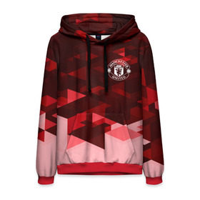 Мужская толстовка 3D с принтом Манчестер Юнайтед в Ухте, 100% полиэстер | двухслойный капюшон со шнурком для регулировки, мягкие манжеты на рукавах и по низу толстовки, спереди карман-кенгуру с мягким внутренним слоем. | england | football | logo | manchester united | sport | абстракция | англия | арт | геометрия | лига | лого | манчестер юнайтед | спорт | текстура | фигуры | фк | футбол | футбольный клуб | эмблема