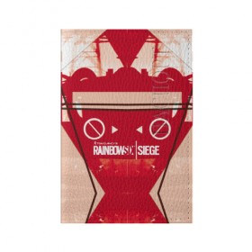 Обложка для паспорта матовая кожа с принтом RAINBOW SIX SIEGE в Ухте, натуральная матовая кожа | размер 19,3 х 13,7 см; прозрачные пластиковые крепления | 