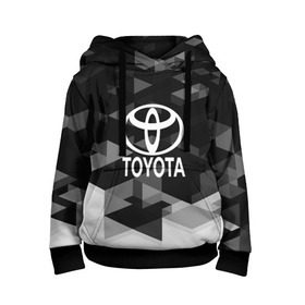 Детская толстовка 3D с принтом Toyota sport geometry в Ухте, 100% полиэстер | двухслойный капюшон со шнурком для регулировки, мягкие манжеты на рукавах и по низу толстовки, спереди карман-кенгуру с мягким внутренним слоем | auto | automobile | car | carbon | machine | motor | motor car | sport car | toyota | автомашина | бренд | легковой автомобиль | марка | спортивный автомобиль | тачка