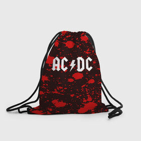 Рюкзак-мешок 3D с принтом AC DC в Ухте, 100% полиэстер | плотность ткани — 200 г/м2, размер — 35 х 45 см; лямки — толстые шнурки, застежка на шнуровке, без карманов и подкладки | Тематика изображения на принте: ac dc | punk | rock | альтернативный хип хоп | группа | инди поп | музыка | музыкальное произведение | ноты | панк | регги | рок | синти поп