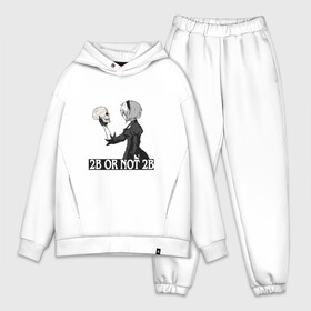 Мужской костюм хлопок OVERSIZE с принтом 2B or not 2B в Ухте,  |  | Тематика изображения на принте: 2b or not 2b | automata