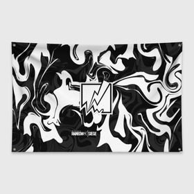 Флаг-баннер с принтом Rainbow six Siege в Ухте, 100% полиэстер | размер 67 х 109 см, плотность ткани — 95 г/м2; по краям флага есть четыре люверса для крепления | action | game | rainbow six siege | tom clancys | игры | осада | радуга | радуга 6 | том кленси | шутер