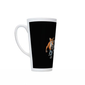 Кружка Латте с принтом Crush Bandicoot 3d в Ухте, Белая керамика | Объем 480 мл; Высота 150 мм; Диаметр 90 мм | crash | бандикут | краш | крэш