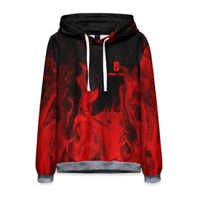 Мужская толстовка 3D с принтом RAINBOW SIX SIEGE в Ухте, 100% полиэстер | двухслойный капюшон со шнурком для регулировки, мягкие манжеты на рукавах и по низу толстовки, спереди карман-кенгуру с мягким внутренним слоем. | cybersport | esports | pro league | r6 | rainbow | rainbow six | siege | six | армия | боевик | военные | война | игры | киберспорт | логотип | оперативники | радуга | шутер