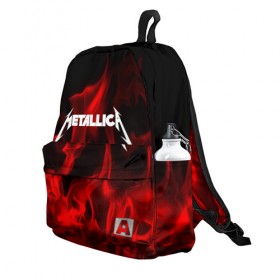Рюкзак 3D с принтом METALLICA в Ухте, 100% полиэстер | лямки с регулируемой длиной, сверху петелька, чтобы рюкзак можно было повесить на вешалку. Основное отделение закрывается на молнию, как и внешний карман. Внутри два дополнительных кармана, один из которых закрывается на молнию. По бокам два дополнительных кармашка | Тематика изображения на принте: metallica | punk | rock | альтернативный хип хоп | группа | инди поп | музыка | музыкальное произведение | ноты | панк | регги | рок | синти поп