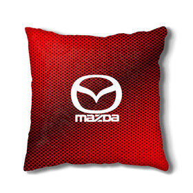 Подушка 3D с принтом MAZDA SPORT в Ухте, наволочка – 100% полиэстер, наполнитель – холлофайбер (легкий наполнитель, не вызывает аллергию). | состоит из подушки и наволочки. Наволочка на молнии, легко снимается для стирки | auto | automobile | car | carbon | machine | mazda | motor | motor car | sport car | автомашина | бренд | легковой автомобиль | мазда | марка | спортивный автомобиль | тачка