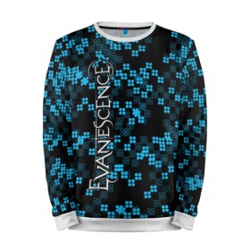 Мужской свитшот 3D с принтом Evanescence в Ухте, 100% полиэстер с мягким внутренним слоем | круглый вырез горловины, мягкая резинка на манжетах и поясе, свободная посадка по фигуре | 