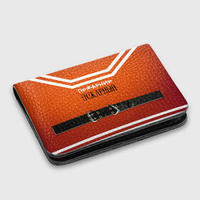 Картхолдер с принтом с принтом Пожарная форма в Ухте, натуральная матовая кожа | размер 7,3 х 10 см; кардхолдер имеет 4 кармана для карт; | 
