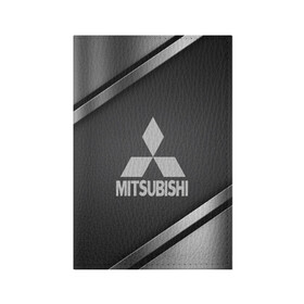 Обложка для паспорта матовая кожа с принтом MITSUBISHI SPORT в Ухте, натуральная матовая кожа | размер 19,3 х 13,7 см; прозрачные пластиковые крепления |  машина | марка | митсубиси