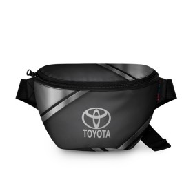 Поясная сумка 3D с принтом TOYOTA SPORT в Ухте, 100% полиэстер | плотная ткань, ремень с регулируемой длиной, внутри несколько карманов для мелочей, основное отделение и карман с обратной стороны сумки застегиваются на молнию | auto | automobile | car | carbon | machine | motor | motor car | sport car | toyota | автомашина | бренд | легковой автомобиль | марка | спортивный автомобиль | тачка