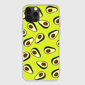 Чехол для iPhone 12 Pro Авокадо: в Ухте, силикон | область печати: задняя сторона чехла, без боковых панелей | avocado | food | fruit | pattern | vegan | vegetarian | авокадо | веган | вегетарианство | еда | паттерн | правильное питание | фрукт