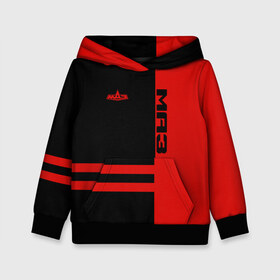 Детская толстовка 3D с принтом МАЗ в Ухте, 100% полиэстер | двухслойный капюшон со шнурком для регулировки, мягкие манжеты на рукавах и по низу толстовки, спереди карман-кенгуру с мягким внутренним слоем | crossover | sport | авто | автобус | автомобиль | автомобильный | грузовой | завод | знак | лого | маз | машина | минский | самосвал | седан | символ | спорт | тачка | тягач | хэтчбек | эмблема