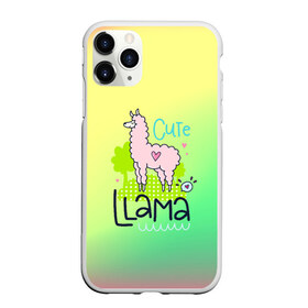 Чехол для iPhone 11 Pro матовый с принтом LAMA в Ухте, Силикон |  | girl | lama | life | name | букет | девочки | дети | животные | лама | позитив | радуга | смайл | счастье