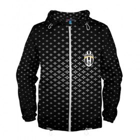 Мужская ветровка 3D с принтом JUVENTUS SPORT в Ухте, 100% полиэстер | подол и капюшон оформлены резинкой с фиксаторами, два кармана без застежек по бокам, один потайной карман на груди | 