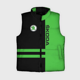 Женский жилет утепленный 3D с принтом Skoda в Ухте,  |  | a.s. | auto | crossover | fabia | karoq | kodiaq | octavia | skoda | sport | superb | yeti | авто | автомобиль | знак | лого | машина | седан | символ | спорт | сшкода | тачка | хэтчбек | шкода | эмблема