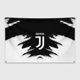 Флаг-баннер с принтом JUVENTUS в Ухте, 100% полиэстер | размер 67 х 109 см, плотность ткани — 95 г/м2; по краям флага есть четыре люверса для крепления | football | soccer | ювентус