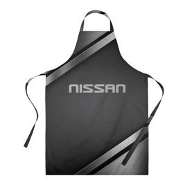 Фартук 3D с принтом Nissan в Ухте, 100% полиэстер | общий размер — 65 х 85 см, ширина нагрудника — 26 см, горловина — 53 см, длина завязок — 54 см, общий обхват в поясе — 173 см. Принт на завязках и на горловине наносится с двух сторон, на основной части фартука — только с внешней стороны | motor | nissan | авто | лого | машина | ниссан | тачка