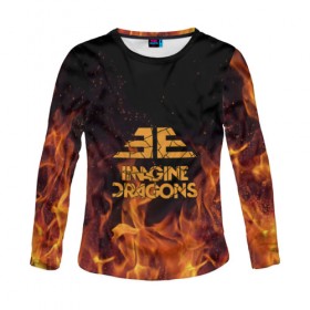 Женский лонгслив 3D с принтом Imagine Dragons в Ухте, 100% полиэстер | длинные рукава, круглый вырез горловины, полуприлегающий силуэт | dragons | imagine | альтернативный | американская | арена | бэн макки | группа | драгонс | дэн платцман | дэн рейнольдс | имеджин | инди | индирок | поп | рок | уэйн сермон | электроник