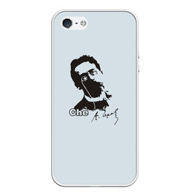 Чехол для iPhone 5/5S матовый Че - Чехов: в Ухте, Силикон | Область печати: задняя сторона чехла, без боковых панелей | антон павлович | литература | писатель | революция