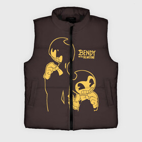 Мужской жилет утепленный 3D с принтом Bendy and the ink machine (18) в Ухте,  |  | bendy | bendy and the ink machine | game | horror | ink | machine | trend | video game