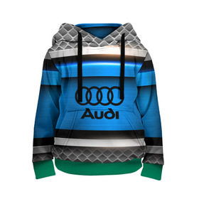 Детская толстовка 3D с принтом AUDI SPORT в Ухте, 100% полиэстер | двухслойный капюшон со шнурком для регулировки, мягкие манжеты на рукавах и по низу толстовки, спереди карман-кенгуру с мягким внутренним слоем | audi | auto | automobile | car | carbon | machine | motor | motor car | sport car | автомашина | ауди | бренд | легковой автомобиль | марка | спортивный автомобиль | тачка