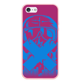 Чехол для iPhone 5/5S матовый с принтом Mute в Ухте, Силикон | Область печати: задняя сторона чехла, без боковых панелей | r6 | rainbow six siege | tom clancy | мьют