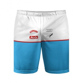Мужские шорты 3D спортивные с принтом Audi в Ухте,  |  | ауди | кольца | лого