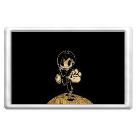 Магнит 45*70 с принтом Bendy and the ink machine (29) в Ухте, Пластик | Размер: 78*52 мм; Размер печати: 70*45 | bendy | bendy and the ink machine | game | horror | ink | machine | trend | video game
