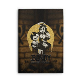 Обложка для автодокументов с принтом Bendy and the ink machine (30) в Ухте, натуральная кожа |  размер 19,9*13 см; внутри 4 больших “конверта” для документов и один маленький отдел — туда идеально встанут права | Тематика изображения на принте: bendy | bendy and the ink machine | game | horror | ink | machine | trend | video game