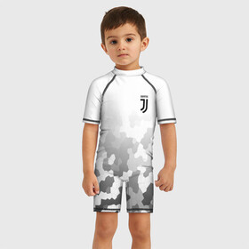 Детский купальный костюм 3D с принтом JUVENTUS SPORT      в Ухте, Полиэстер 85%, Спандекс 15% | застежка на молнии на спине | fc | football | fotball club | juventus | sport | спорт | спортивные | униформа | фирменные цвета | фк | футбол | футбольный клуб | ювентус