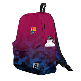 Рюкзак 3D с принтом FC BARCA SPORT в Ухте, 100% полиэстер | лямки с регулируемой длиной, сверху петелька, чтобы рюкзак можно было повесить на вешалку. Основное отделение закрывается на молнию, как и внешний карман. Внутри два дополнительных кармана, один из которых закрывается на молнию. По бокам два дополнительных кармашка | fc | fc barca | football | football club | sport | барселона | спорт | спортивные | униформа | фирменные цвета | фк | футбол | футбольный клуб