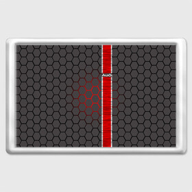 Магнит 45*70 с принтом Audi в Ухте, Пластик | Размер: 78*52 мм; Размер печати: 70*45 | audi | авто | автомобиль | ауди | лого