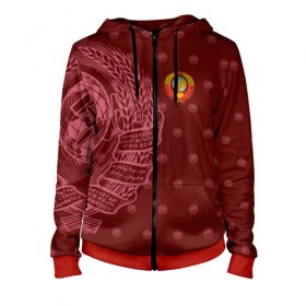 Женская толстовка 3D на молнии с принтом СССР в Ухте, 100% полиэстер | длина до линии бедра, манжеты и пояс оформлены мягкой тканевой резинкой, двухслойный капюшон со шнурком для регулировки, спереди молния, по бокам два кармана | ussr | герб | патриот | патриотизм | серп молот | советский союз | ссср