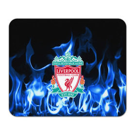 Коврик прямоугольный с принтом LIVERPOOL в Ухте, натуральный каучук | размер 230 х 185 мм; запечатка лицевой стороны | fc | football | footer | liverpool | soccer | socker | sport | огонь | пламя | спорт | футбол | футбольный клуб