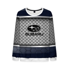 Мужской свитшот 3D с принтом SUBARU SPORT в Ухте, 100% полиэстер с мягким внутренним слоем | круглый вырез горловины, мягкая резинка на манжетах и поясе, свободная посадка по фигуре | Тематика изображения на принте: auto | car | subaru | авто | автомобиль | машина | субару
