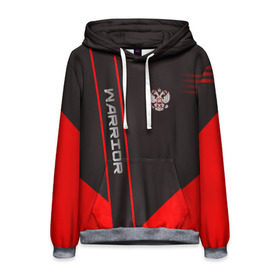 Мужская толстовка 3D с принтом Warrior в Ухте, 100% полиэстер | двухслойный капюшон со шнурком для регулировки, мягкие манжеты на рукавах и по низу толстовки, спереди карман-кенгуру с мягким внутренним слоем. | warrior | воин | спортсмен